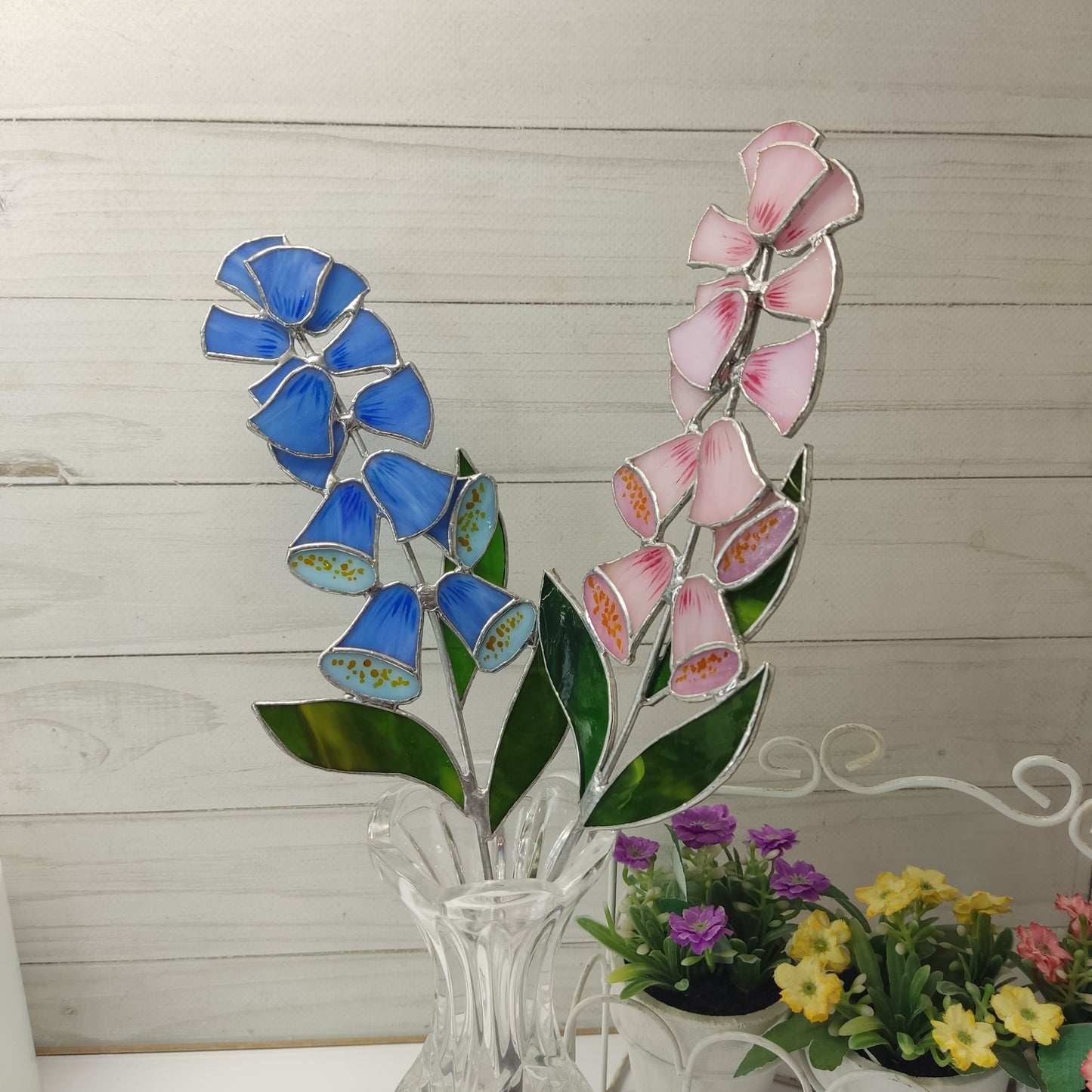 Pinkbell flowers or bluebell flowers Suncatcher a gift for mom and grandma