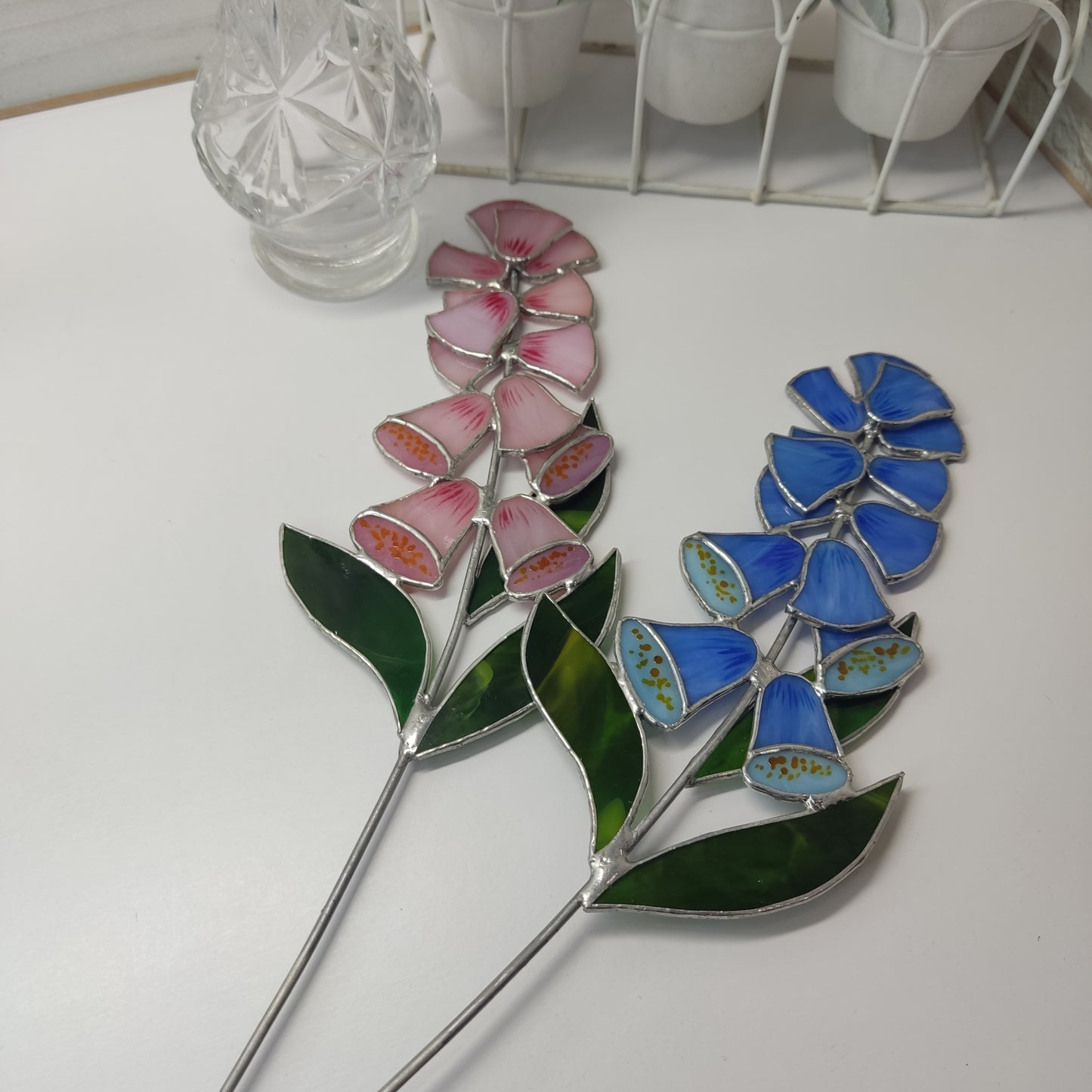 Pinkbell flowers or bluebell flowers Suncatcher a gift for mom and grandma