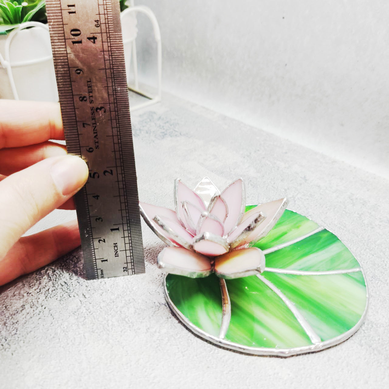 Stained glass lotus 3d, Water lily, flower stained glass, lotus flower glass, stained glass plant, lotus decoration, pink lotus