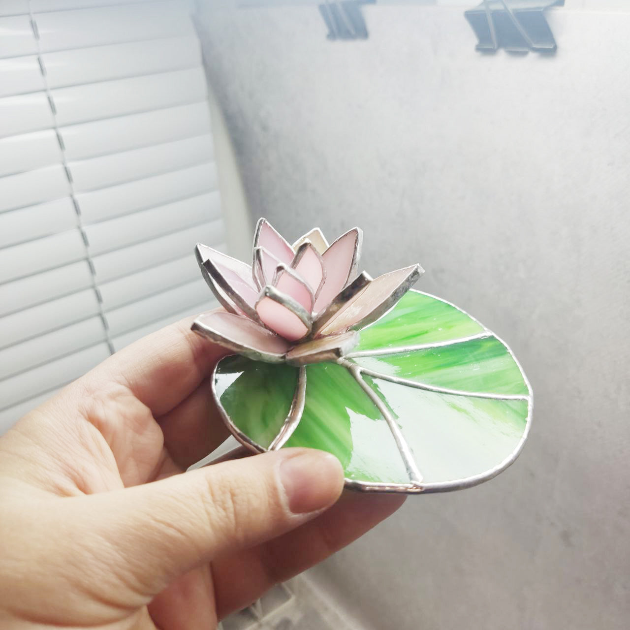 Stained glass lotus 3d, Water lily, flower stained glass, lotus flower glass, stained glass plant, lotus decoration, pink lotus