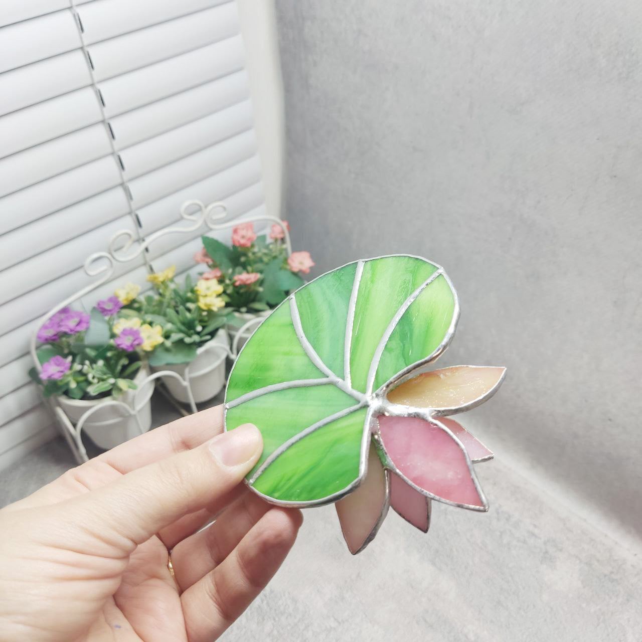 Stained glass lotus 3d, Water lily, flower stained glass, lotus flower glass, stained glass plant, lotus decoration, pink lotus