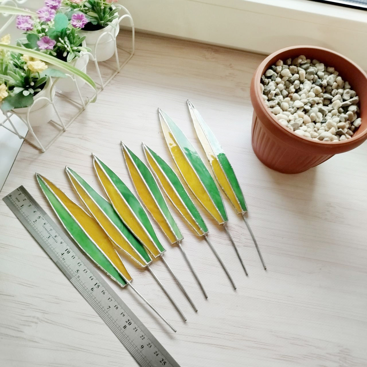 Stained glass succulent, Agave handmade plant, Agave decor, fake plant, plants suncatcher, table plant decor, 3d cactus, glass succulent