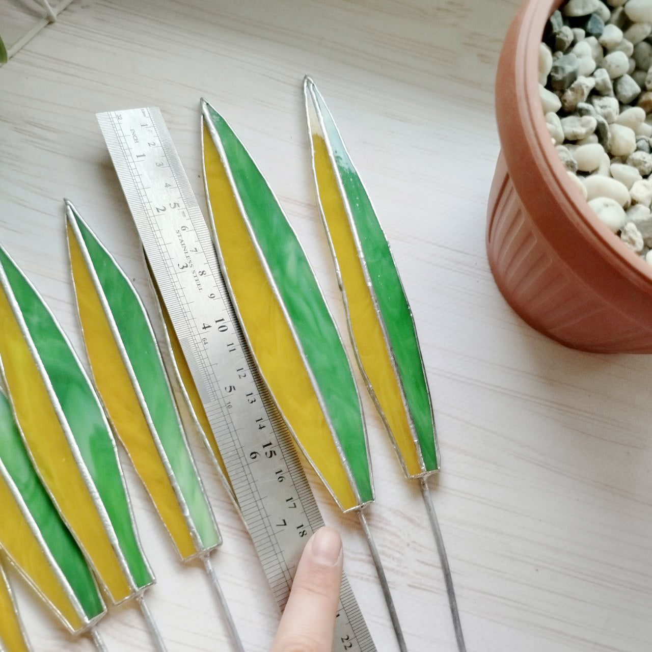 Stained glass succulent, Agave handmade plant, Agave decor, fake plant, plants suncatcher, table plant decor, 3d cactus, glass succulent