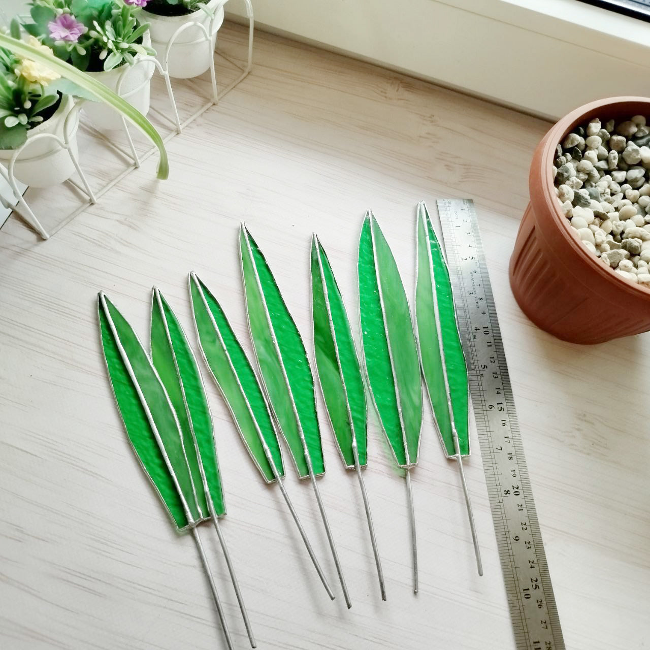 Stained glass Agave handmade plant, Agave decor succulent, fake plant, plants suncatcher, table plant decor, 3d cactus, glass succulent