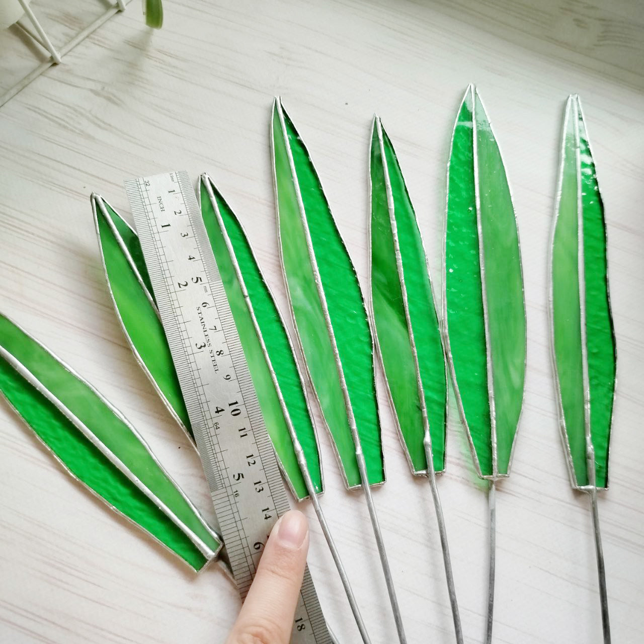 Stained glass Agave handmade plant, Agave decor succulent, fake plant, plants suncatcher, table plant decor, 3d cactus, glass succulent